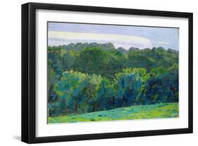 Landscape, Somerset, 1917 (Oil on Canvas)-Harold Gilman-Framed Premium Giclee Print