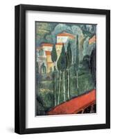 Landscape, South of France, 1919-Amedeo Modigliani-Framed Giclee Print