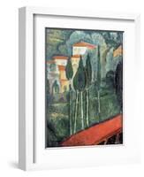 Landscape, South of France, 1919-Amedeo Modigliani-Framed Giclee Print
