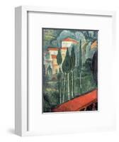 Landscape, South of France, 1919-Amedeo Modigliani-Framed Premium Giclee Print