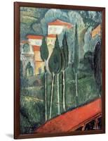 Landscape, South of France, 1919-Amedeo Modigliani-Framed Giclee Print