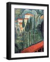 Landscape, South of France, 1919-Amedeo Modigliani-Framed Giclee Print