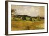 Landscape Study, C.1900 (Oil on Canvas)-John Henry Twachtman-Framed Giclee Print