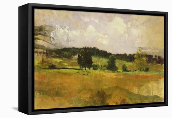 Landscape Study, C.1900 (Oil on Canvas)-John Henry Twachtman-Framed Stretched Canvas