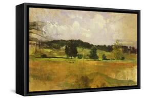 Landscape Study, C.1900 (Oil on Canvas)-John Henry Twachtman-Framed Stretched Canvas