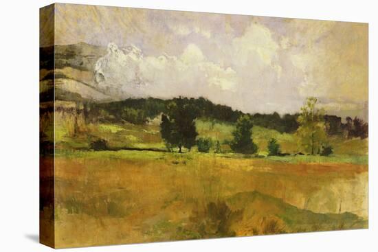 Landscape Study, C.1900 (Oil on Canvas)-John Henry Twachtman-Stretched Canvas