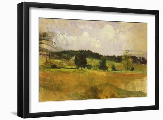 Landscape Study, C.1900 (Oil on Canvas)-John Henry Twachtman-Framed Giclee Print