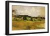 Landscape Study, C.1900 (Oil on Canvas)-John Henry Twachtman-Framed Giclee Print