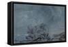 Landscape Study-Paul Sandby-Framed Stretched Canvas