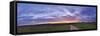 Landscape, Sunset, Fields, Sky, Bavaria, Germany, Europe-David & Micha Sheldon-Framed Stretched Canvas