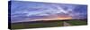 Landscape, Sunset, Fields, Sky, Bavaria, Germany, Europe-David & Micha Sheldon-Stretched Canvas