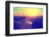 Landscape - Sunset - Times square - Manhattan - New York City - United States-Philippe Hugonnard-Framed Photographic Print