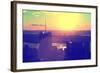 Landscape - Sunset - Times square - Manhattan - New York City - United States-Philippe Hugonnard-Framed Photographic Print