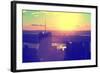 Landscape - Sunset - Times square - Manhattan - New York City - United States-Philippe Hugonnard-Framed Photographic Print