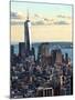 Landscape Sunset View, One World Trade Center, Manhattan, New York, United States-Philippe Hugonnard-Mounted Premium Photographic Print