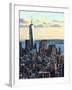 Landscape Sunset View, One World Trade Center, Manhattan, New York, United States-Philippe Hugonnard-Framed Photographic Print