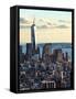 Landscape Sunset View, One World Trade Center, Manhattan, New York, United States-Philippe Hugonnard-Framed Stretched Canvas