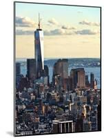 Landscape Sunset View, One World Trade Center, Manhattan, New York, United States-Philippe Hugonnard-Mounted Photographic Print