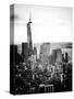 Landscape Sunset View, One World Trade Center, Manhattan, New York Vintage-Philippe Hugonnard-Stretched Canvas