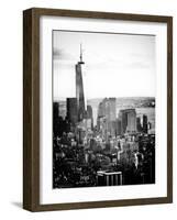 Landscape Sunset View, One World Trade Center, Manhattan, New York Vintage-Philippe Hugonnard-Framed Photographic Print