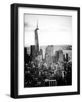 Landscape Sunset View, One World Trade Center, Manhattan, New York Vintage-Philippe Hugonnard-Framed Photographic Print