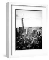 Landscape Sunset View, One World Trade Center, Manhattan, New York Vintage-Philippe Hugonnard-Framed Photographic Print