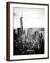 Landscape Sunset View, One World Trade Center, Manhattan, New York Vintage-Philippe Hugonnard-Framed Premium Photographic Print