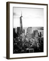 Landscape Sunset View, One World Trade Center, Manhattan, New York Vintage-Philippe Hugonnard-Framed Photographic Print