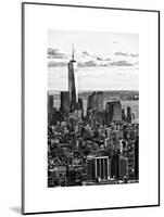 Landscape Sunset View, One World Trade Center, Manhattan, New York, White Frame-Philippe Hugonnard-Mounted Art Print
