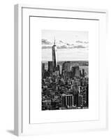 Landscape Sunset View, One World Trade Center, Manhattan, New York, White Frame-Philippe Hugonnard-Framed Art Print