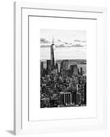 Landscape Sunset View, One World Trade Center, Manhattan, New York, White Frame-Philippe Hugonnard-Framed Art Print