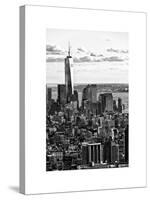 Landscape Sunset View, One World Trade Center, Manhattan, New York, White Frame-Philippe Hugonnard-Stretched Canvas