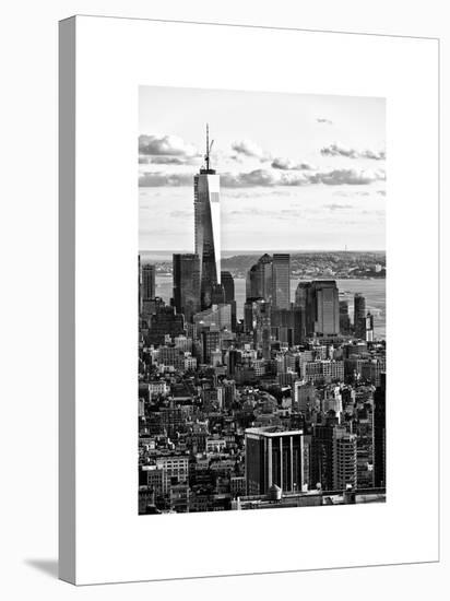 Landscape Sunset View, One World Trade Center, Manhattan, New York, White Frame-Philippe Hugonnard-Stretched Canvas