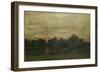 Landscape: Sunset-Charles Francois Daubigny-Framed Giclee Print