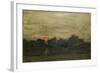 Landscape: Sunset-Charles Francois Daubigny-Framed Giclee Print