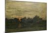 Landscape: Sunset-Charles Francois Daubigny-Mounted Giclee Print