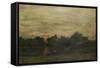 Landscape: Sunset-Charles Francois Daubigny-Framed Stretched Canvas