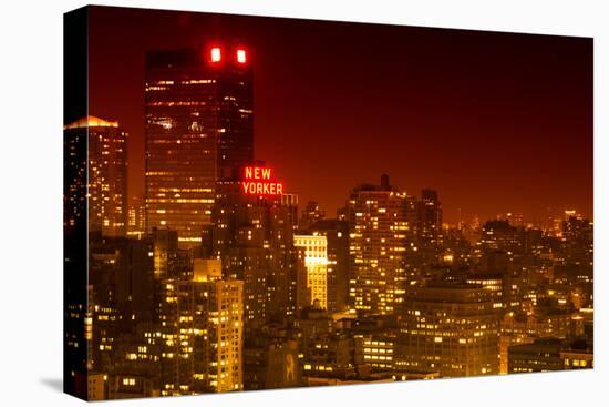 Landscape - The New Yorker - Manhattan by Night - New York City - United States-Philippe Hugonnard-Stretched Canvas