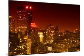 Landscape - The New Yorker - Manhattan by Night - New York City - United States-Philippe Hugonnard-Mounted Photographic Print