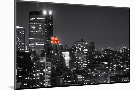 Landscape - The New Yorker - Manhattan by Night - New York City - United States-Philippe Hugonnard-Mounted Photographic Print