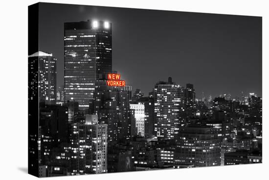 Landscape - The New Yorker - Manhattan by Night - New York City - United States-Philippe Hugonnard-Stretched Canvas