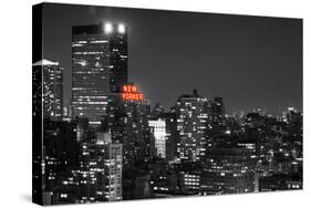 Landscape - The New Yorker - Manhattan by Night - New York City - United States-Philippe Hugonnard-Stretched Canvas