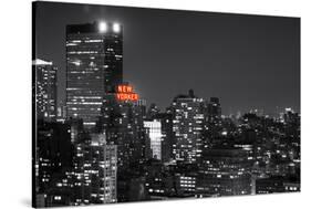 Landscape - The New Yorker - Manhattan by Night - New York City - United States-Philippe Hugonnard-Stretched Canvas