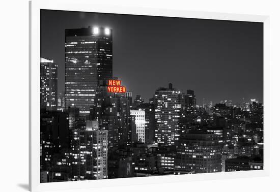 Landscape - The New Yorker - Manhattan by Night - New York City - United States-Philippe Hugonnard-Framed Photographic Print