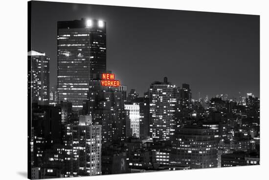 Landscape - The New Yorker - Manhattan by Night - New York City - United States-Philippe Hugonnard-Stretched Canvas