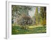 Landscape: The Parc Monceau, 1876-Claude Monet-Framed Giclee Print