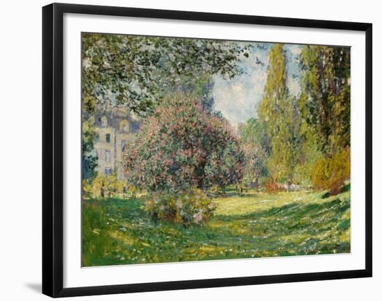 Landscape: The Parc Monceau, 1876-Claude Monet-Framed Giclee Print