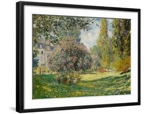 Landscape: The Parc Monceau, 1876-Claude Monet-Framed Giclee Print