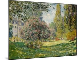 Landscape: The Parc Monceau, 1876-Claude Monet-Mounted Giclee Print