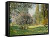 Landscape: The Parc Monceau, 1876-Claude Monet-Framed Stretched Canvas